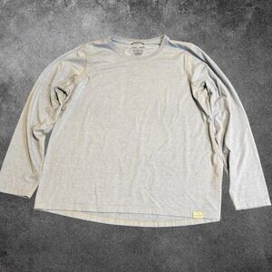 LL Bean Insect Shield Shirt Womens XL Gray Long Sleeve Hiking Outdoor Active Top